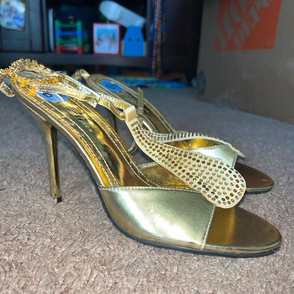 Wild rose gold heels - Picture 4 of 6